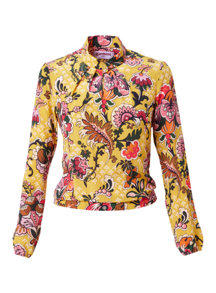 seidenbluse modell: marcy liberty "weaver' s brocade" yellow