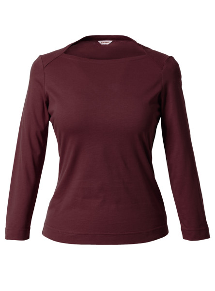 shirt modell: gerti 3/4-arm cabernet red