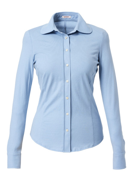 jerseybluse modell: julie pearlblue