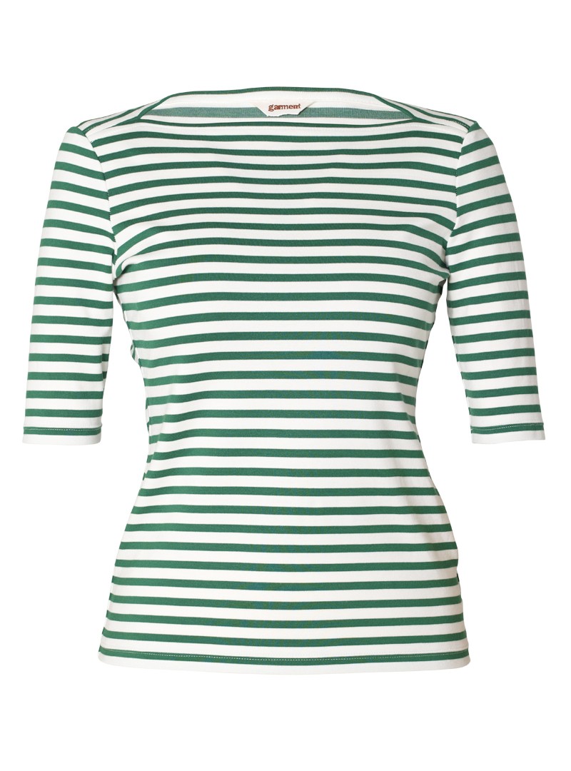 shirt modell: susann stripes white green