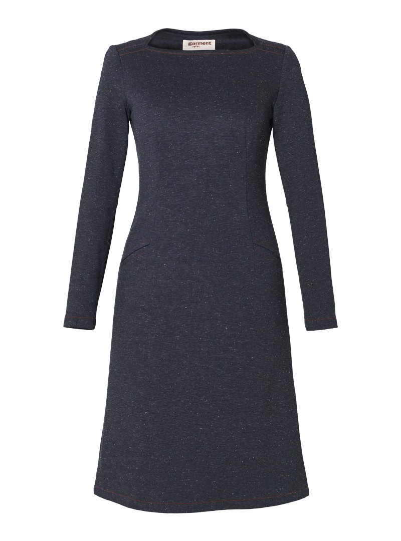 jerseykleid modell: senta mélange blue-grey