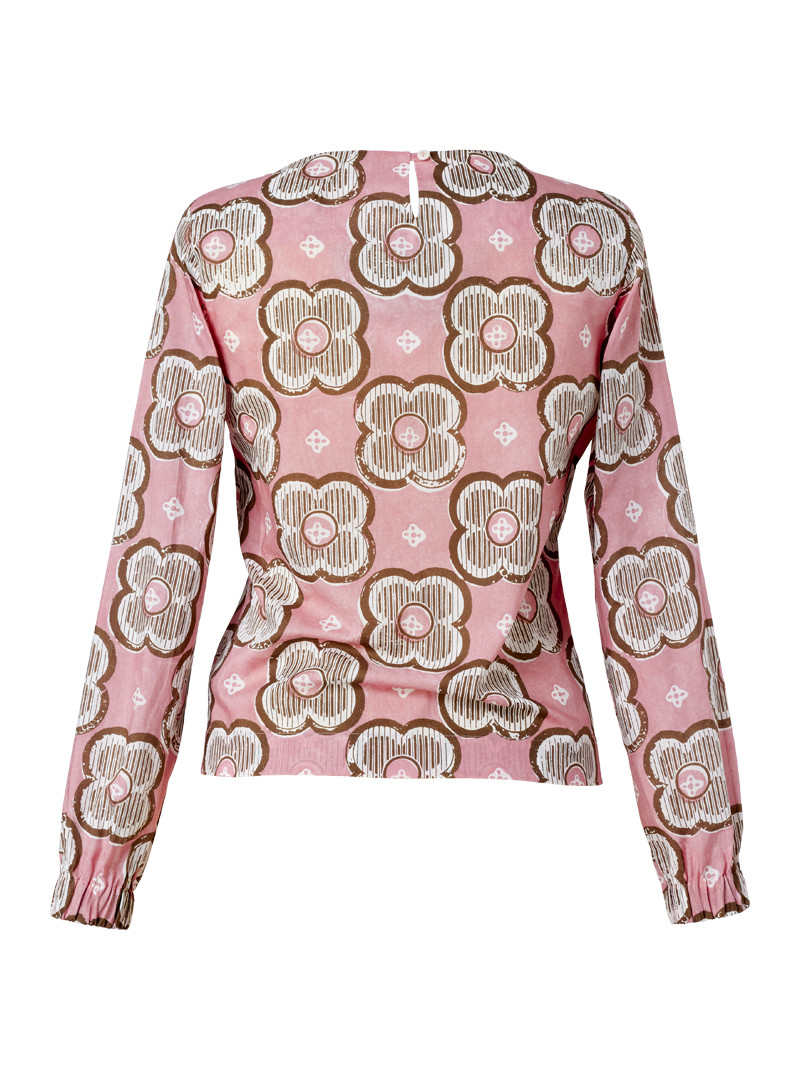 bluse moell: liddi liberty "clover block" rose