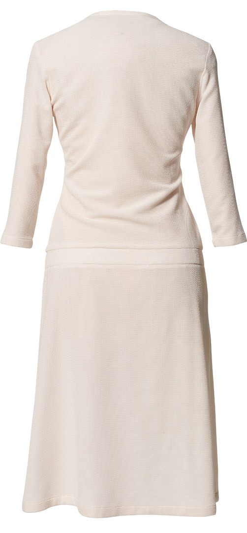 jerseykleid modell: geelke perlmutt