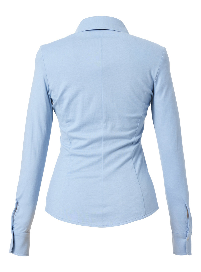 jerseybluse modell: julie pearlblue