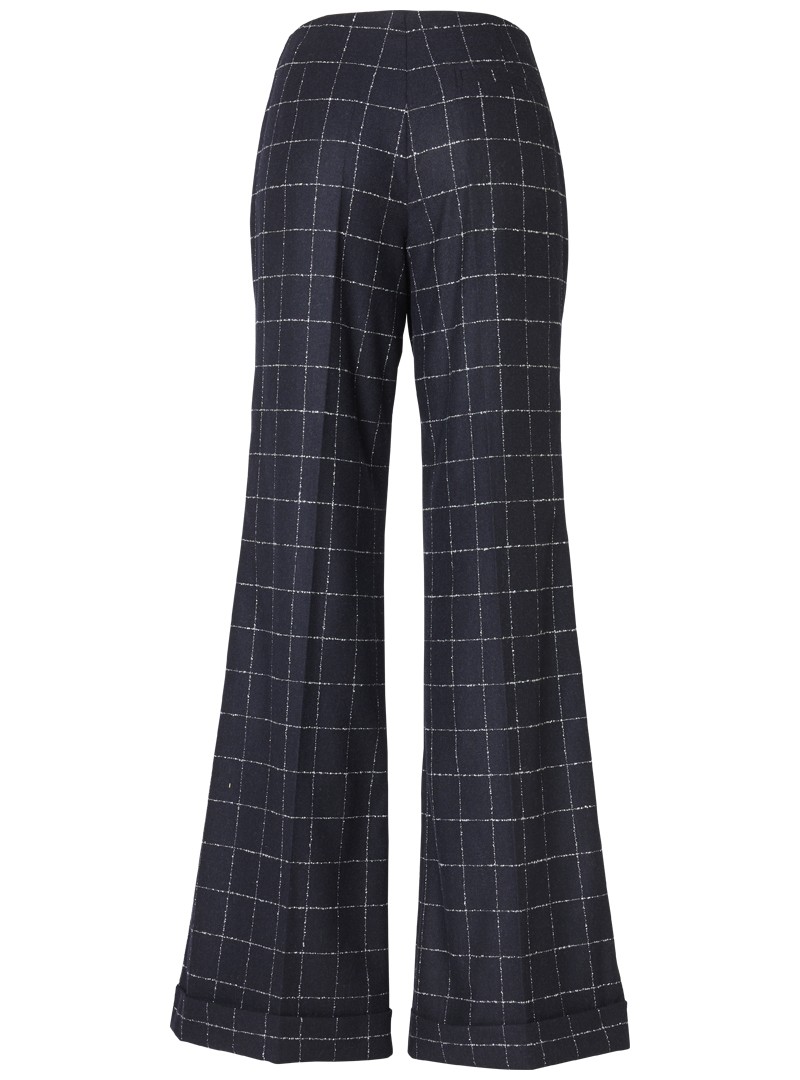 hose modell: mascha line-check blue