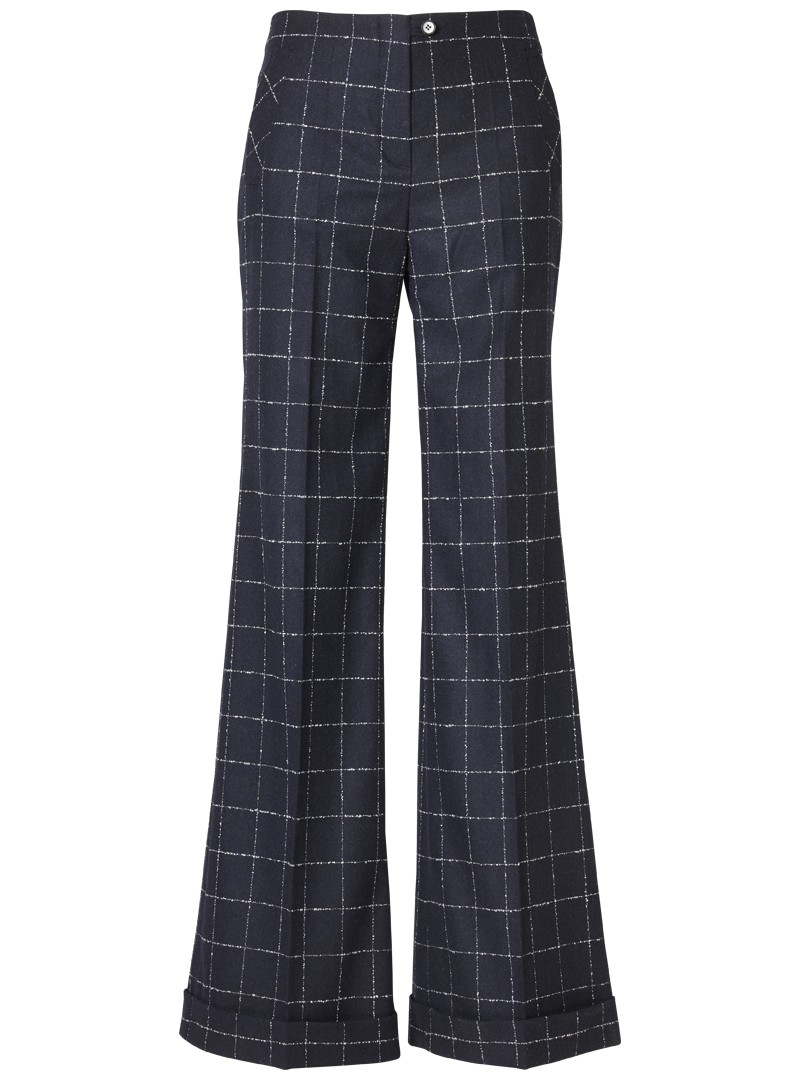 hose modell: mascha line-check blue