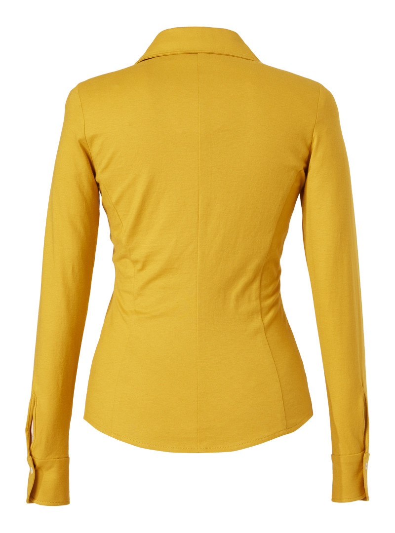 jerseybluse modell: julie mustard