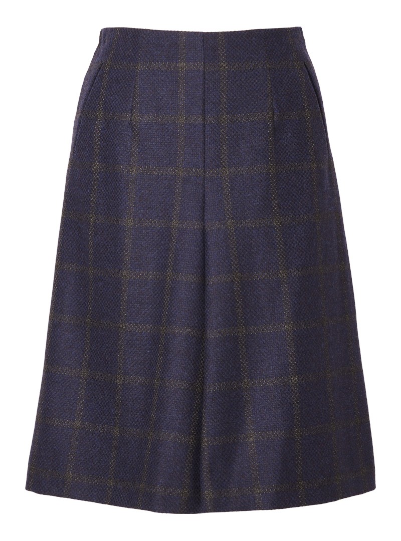 rock modell: pina check blue-grey