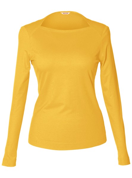 shirt modell: gerti langarm bambus golden yellow