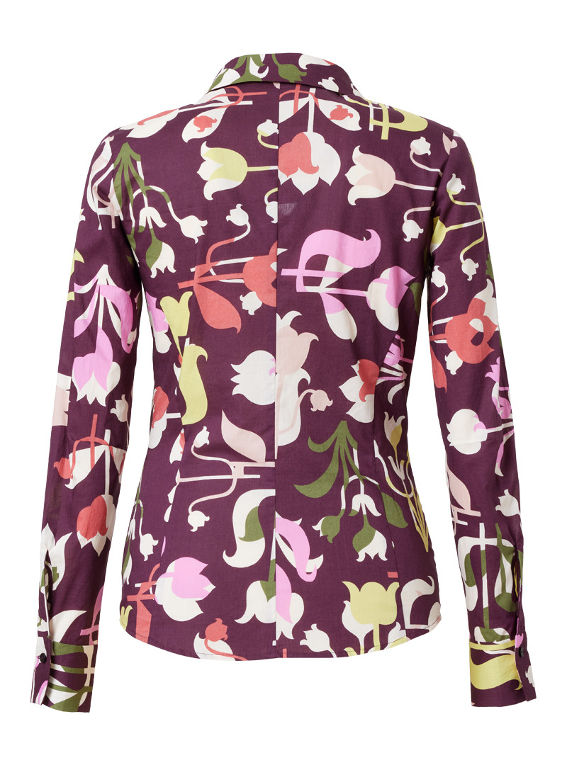 bluse modell: renata liberty "floral frieze" portwine
