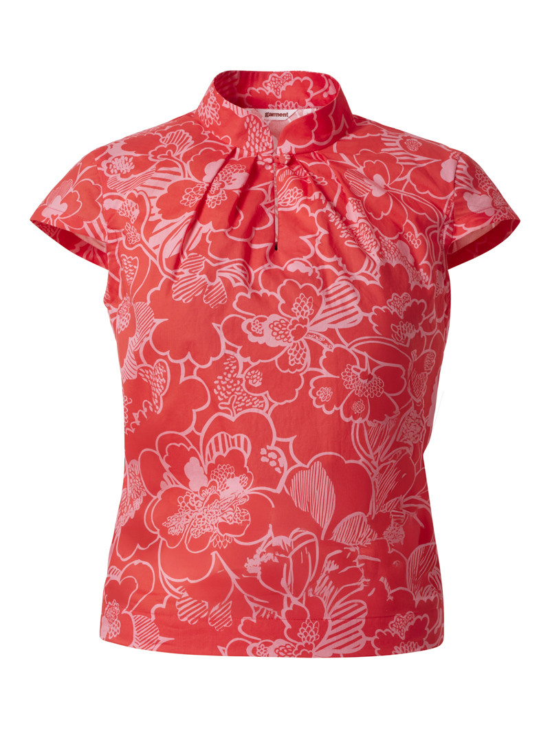 bluse modell: walis liberty "prospect flower mono" red