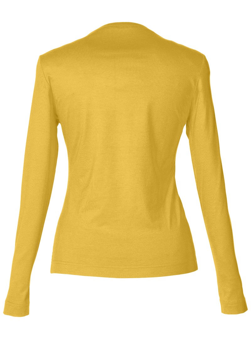 shirt modell: gerti langarm bambus golden yellow