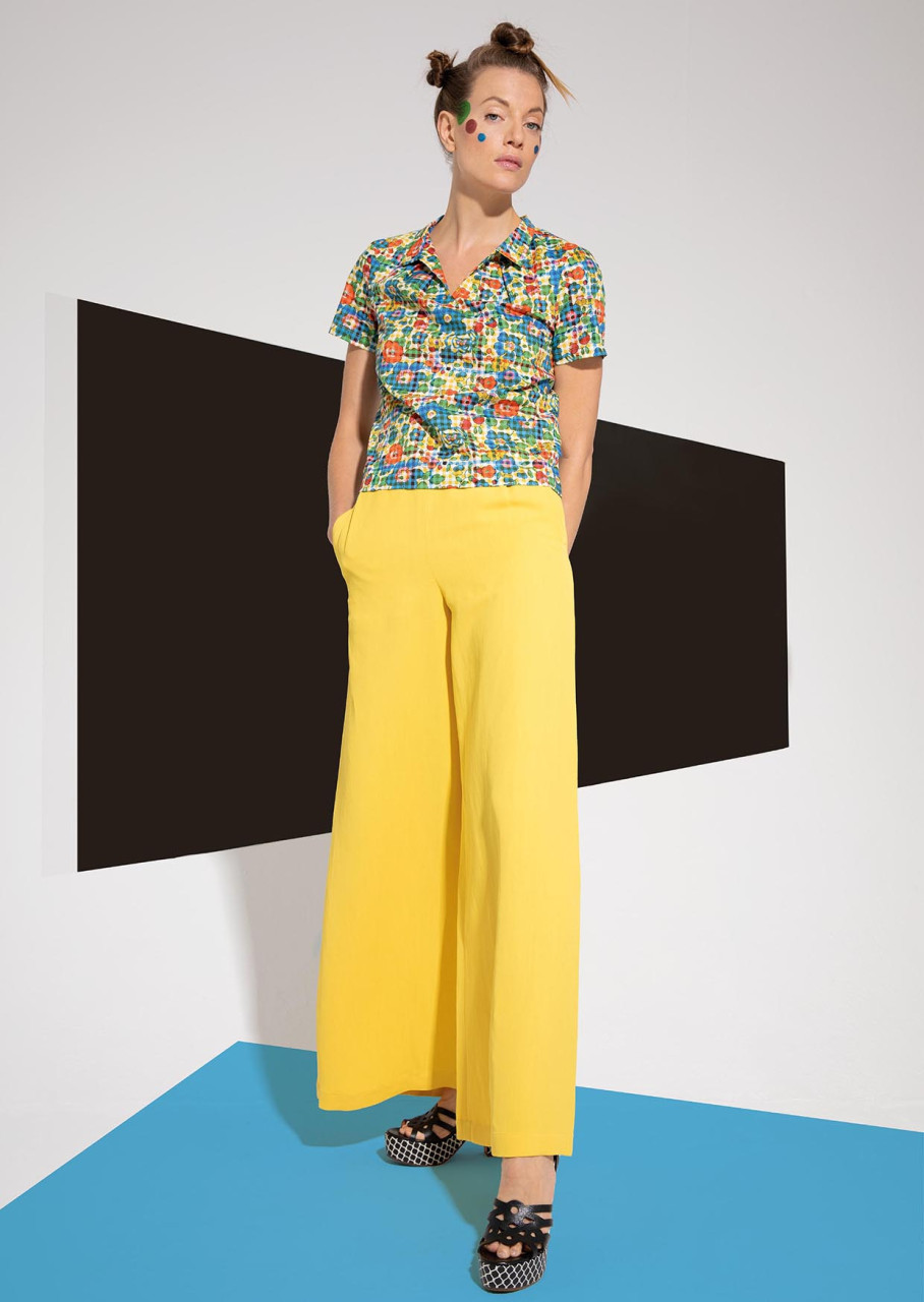 bluse modell: vicky liberty "betsy check" yellow