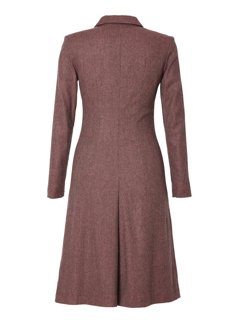 kleid modell pola mélange red-brown