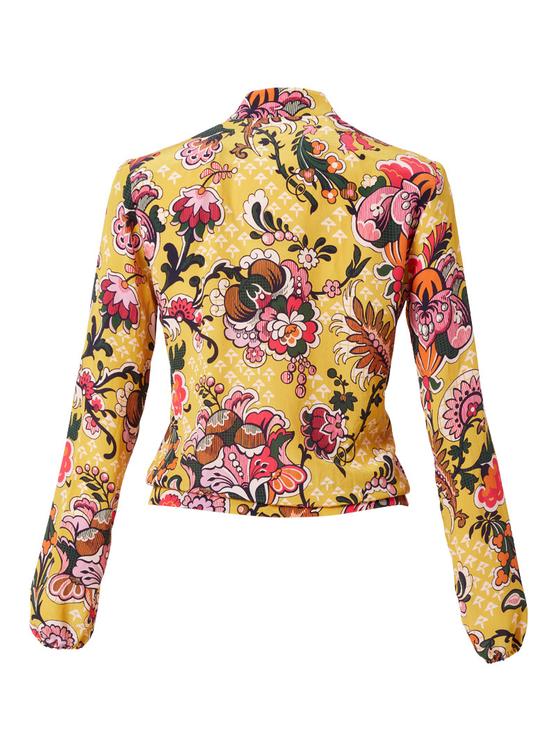 seidenbluse modell: marcy liberty "weaver' s brocade" yellow