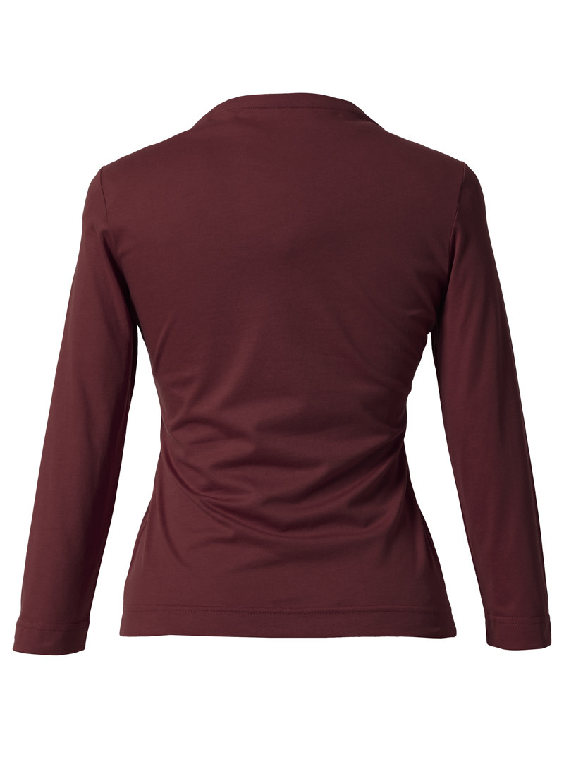 shirt modell: gerti 3/4-arm cabernet red