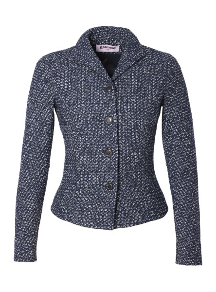 jacke modell: gundula bouclé mélange navy