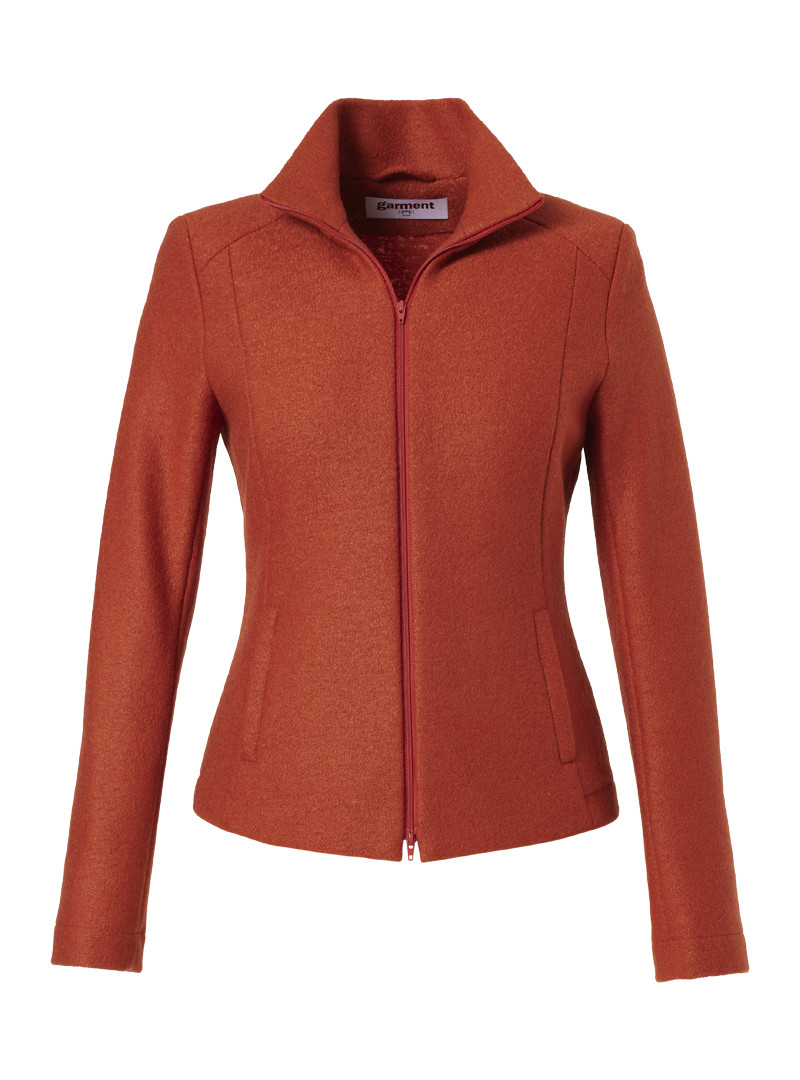 jacke modell: swea rusty orange