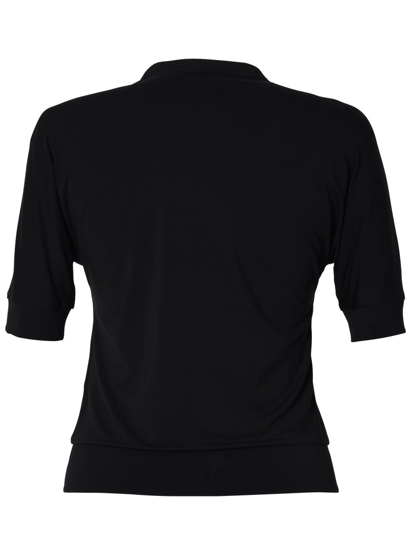 shirt modell: edita 1/2-arm bambus black