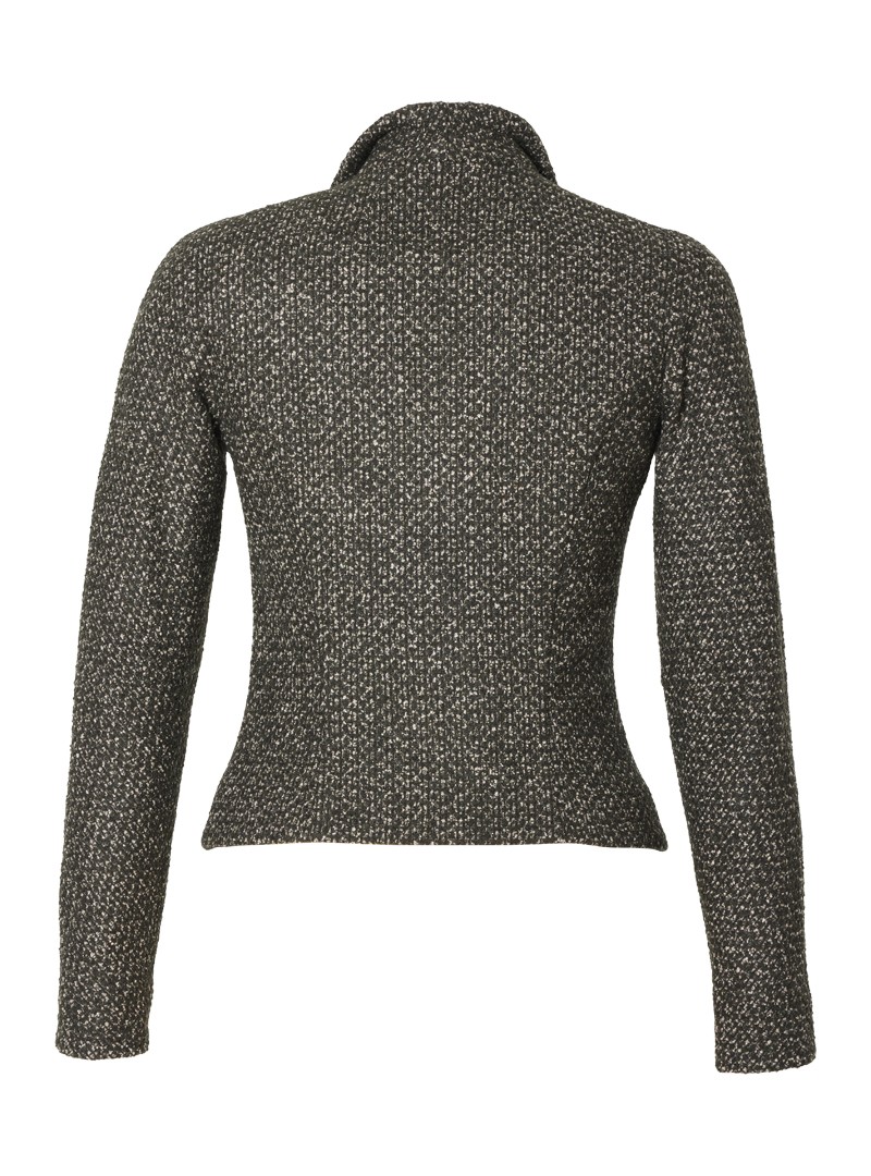 jacke modell: gundula bouclé mélange olive