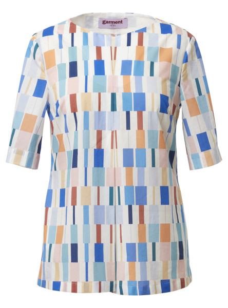 bluse modell: malin liberty " bars" blue