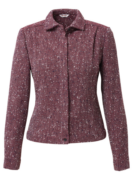 blusenjacke modell: reggie summer tweed bordeaux