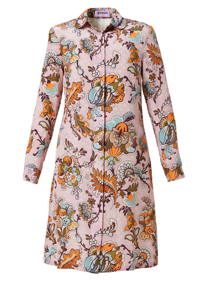 seidenkleid modell: midge liberty "weaver' s brocade" rosé
