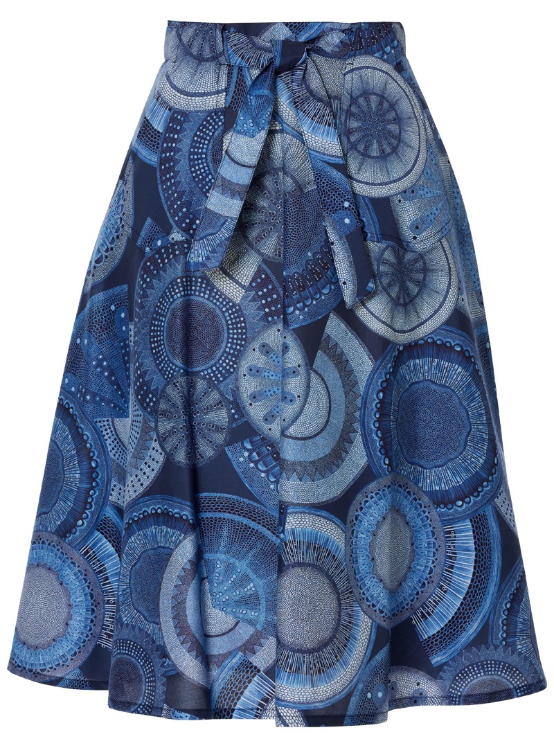 wickelrock modell: thea liberty "microscopic flora" blue