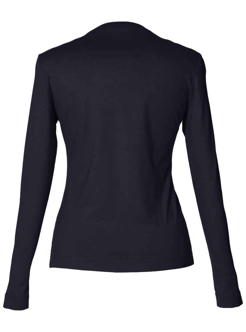 shirt modell: gerti langarm bambus navy