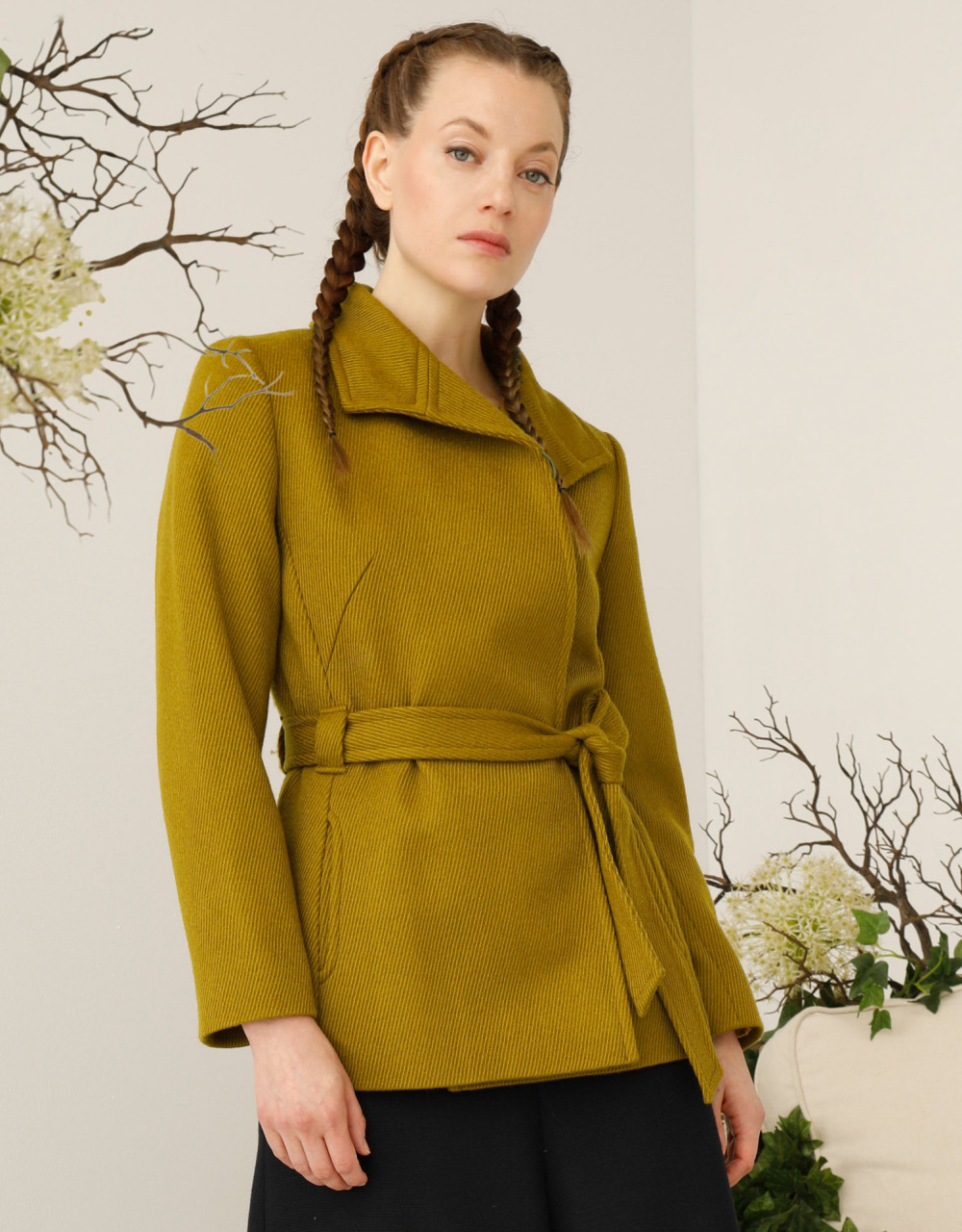 jacke modell: gesa mossy green