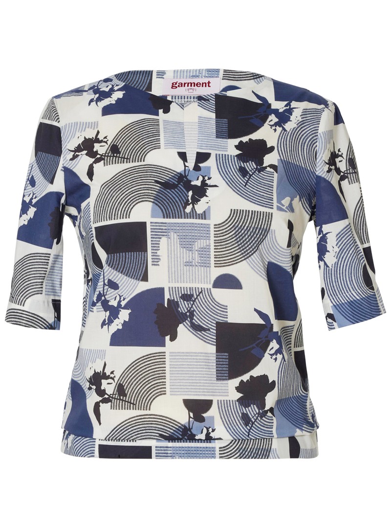 bluse modell: mika liberty "zen rose" blue