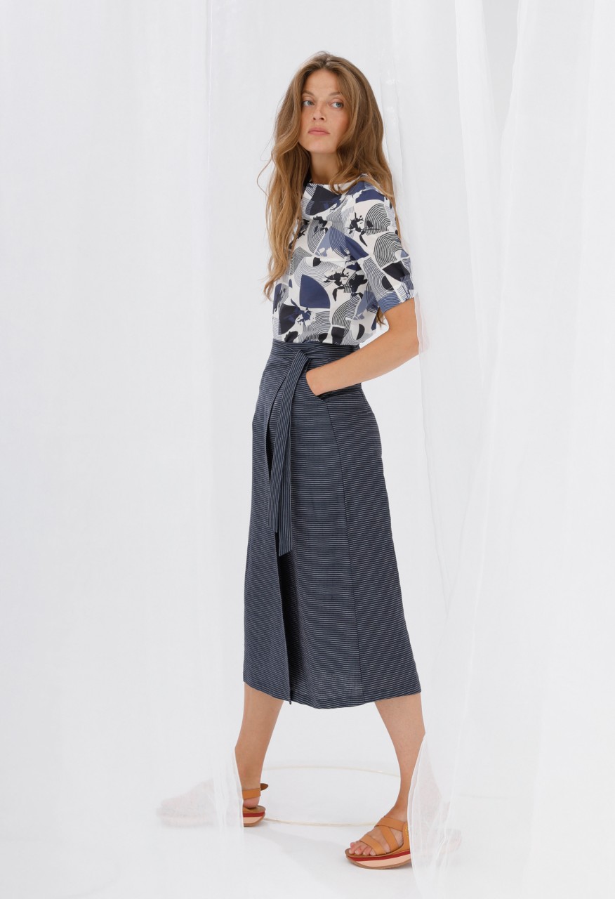 bluse modell: mika liberty "zen rose" blue