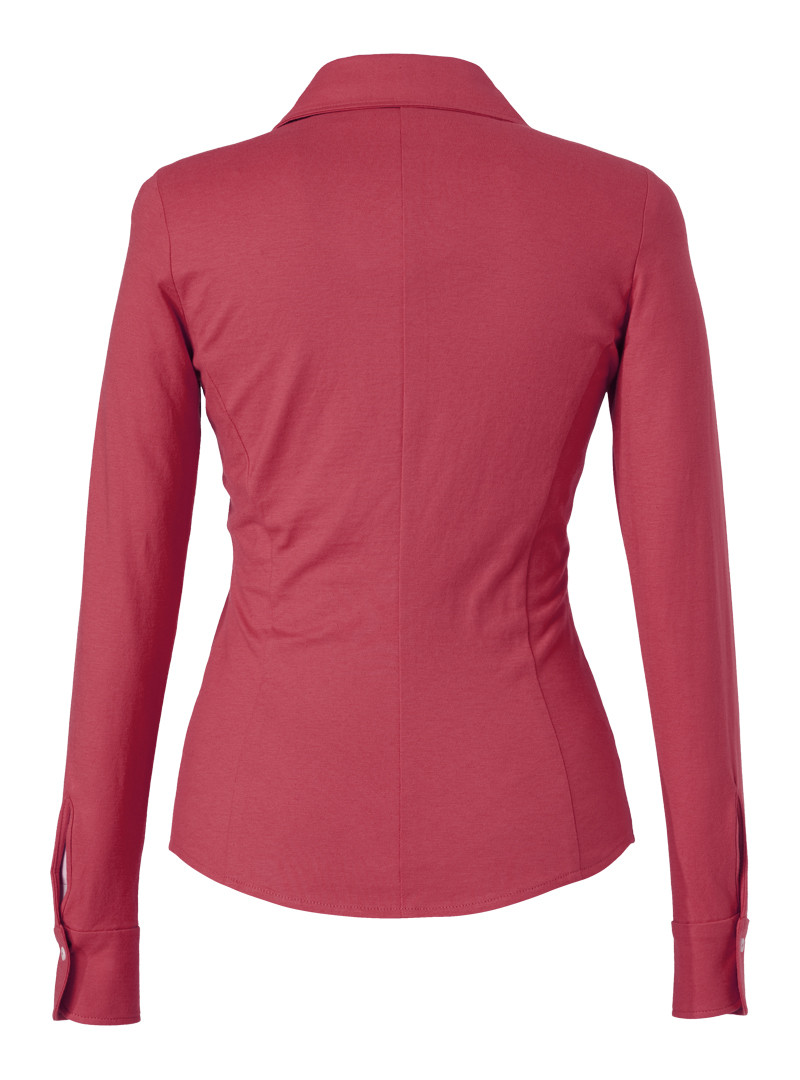 jerseybluse modell: julie coral red