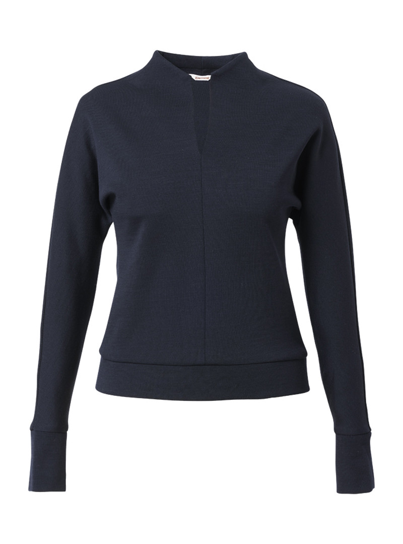 shirt modell: edita langarm schurwolle navy