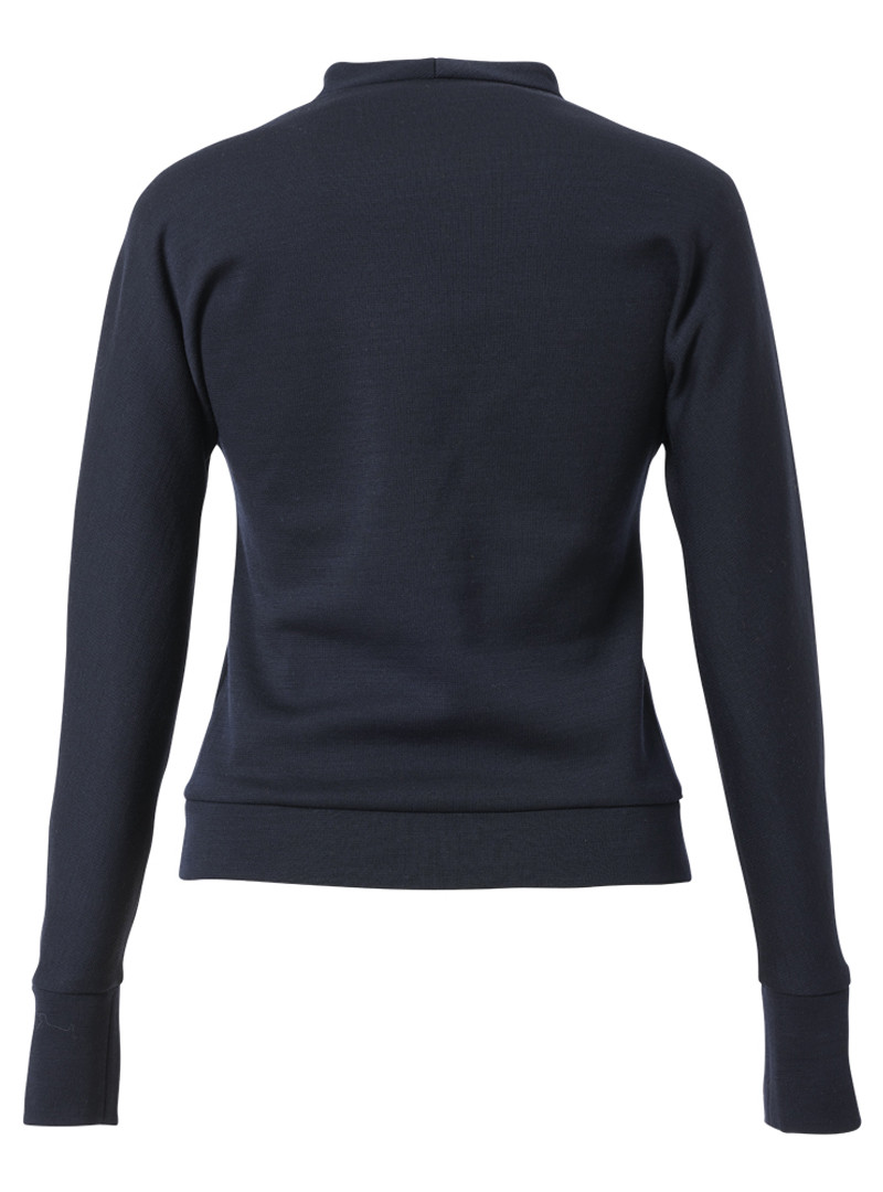 shirt modell: edita langarm schurwolle black