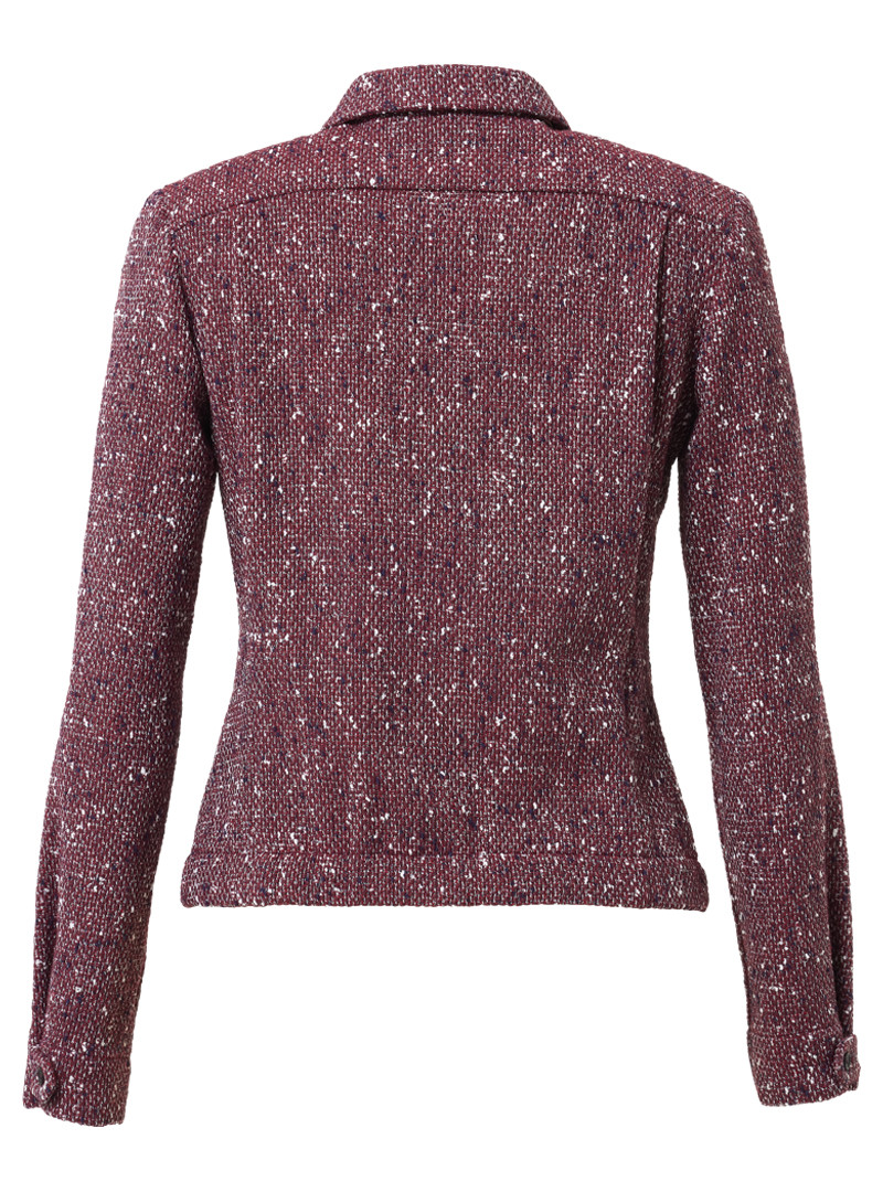 blusenjacke modell: reggie summer tweed bordeaux