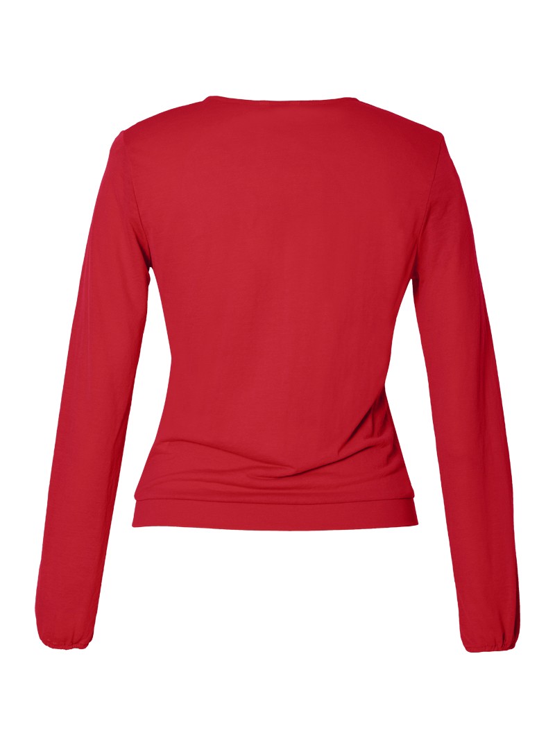 jerseybluse modell: malou coral red