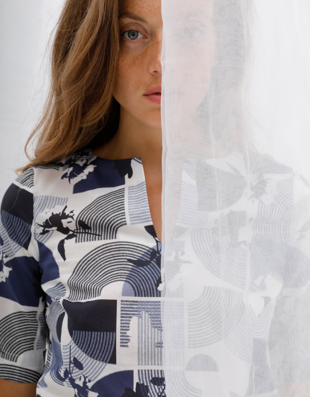 bluse modell: mika liberty "zen rose" blue