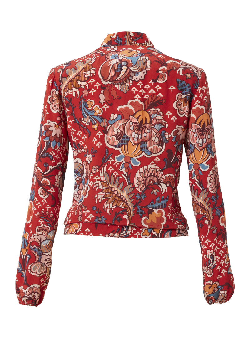 seidenbluse modell: marcy liberty "weaver' s brocade" red