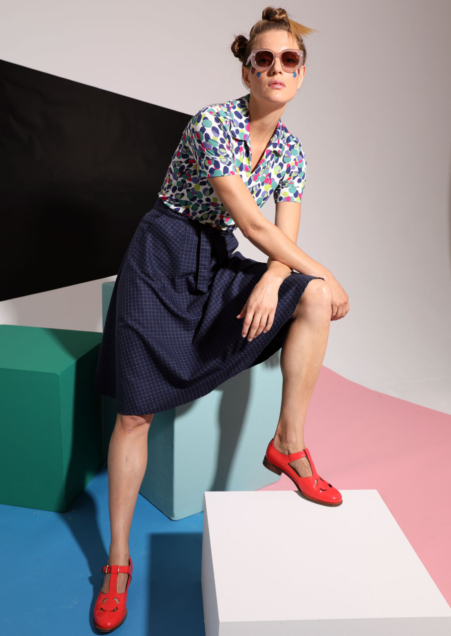 rock modell thea line check blue