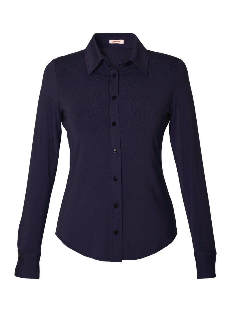 jerseybluse modell: jenny bambus navy