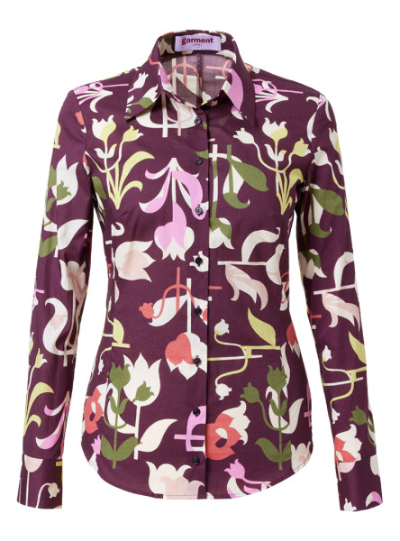 bluse modell: renata liberty "floral frieze" portwine