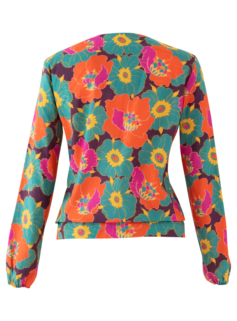 bluse modell: mimi liberty "ikat anemone" purple