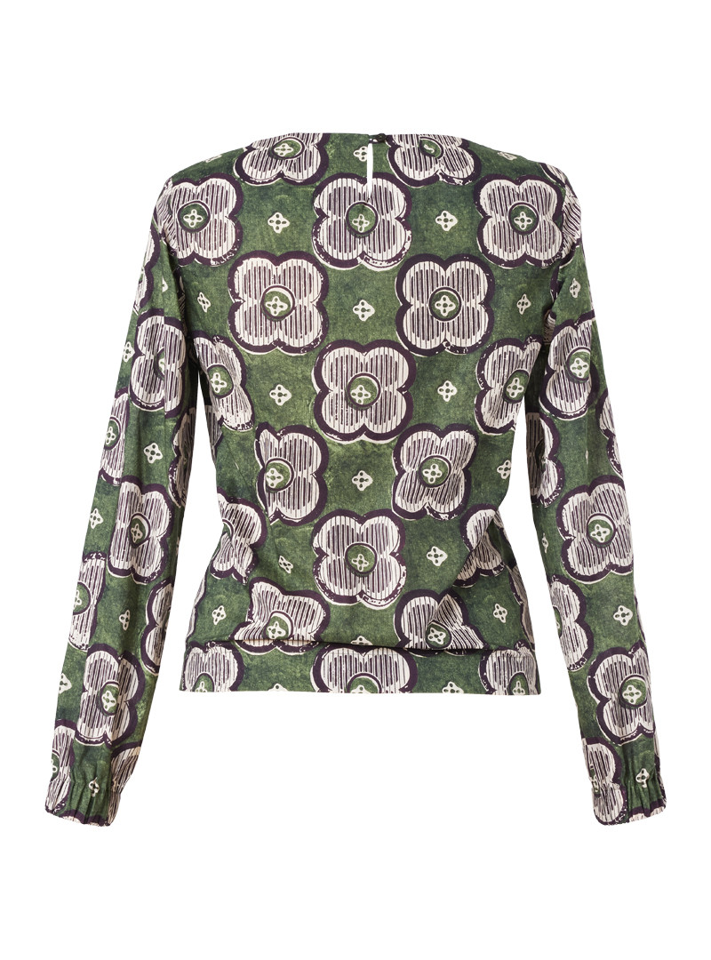 bluse modell: liddi liberty "clover block" green