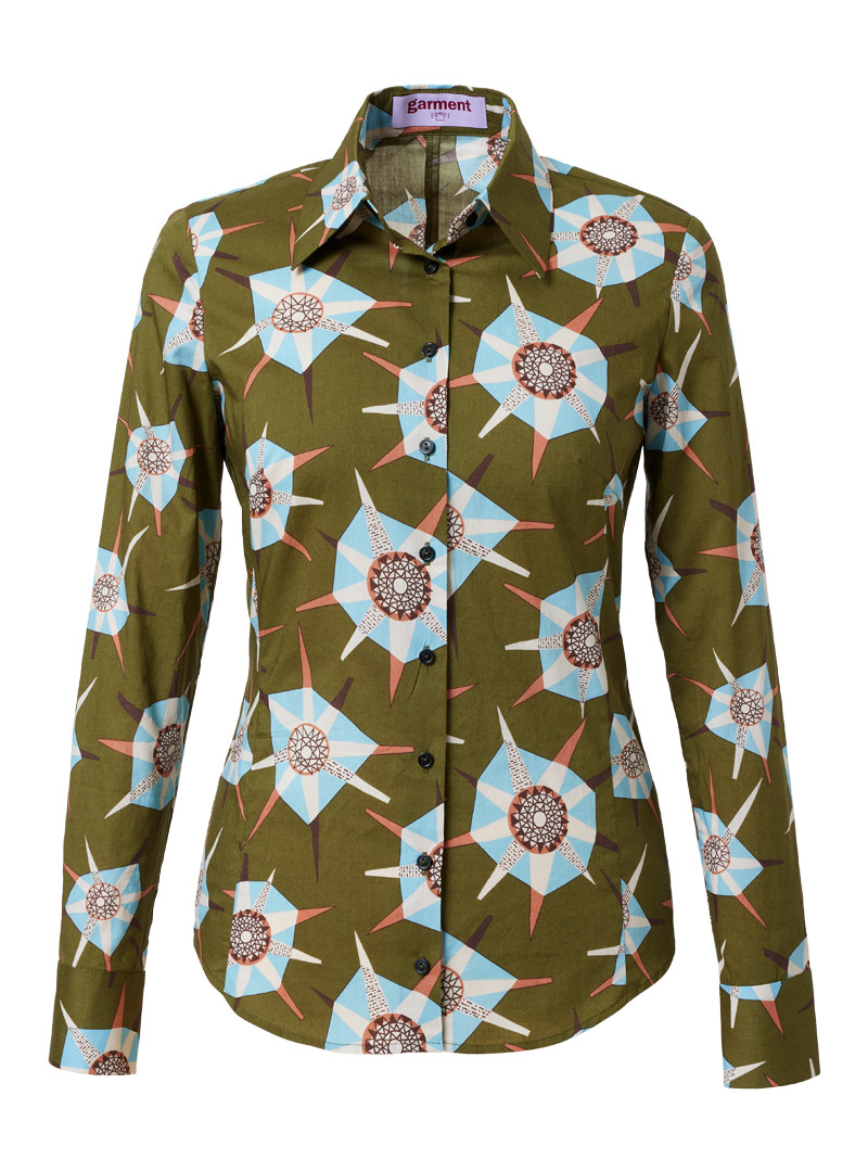 bluse modell: renata liberty "meteor" green