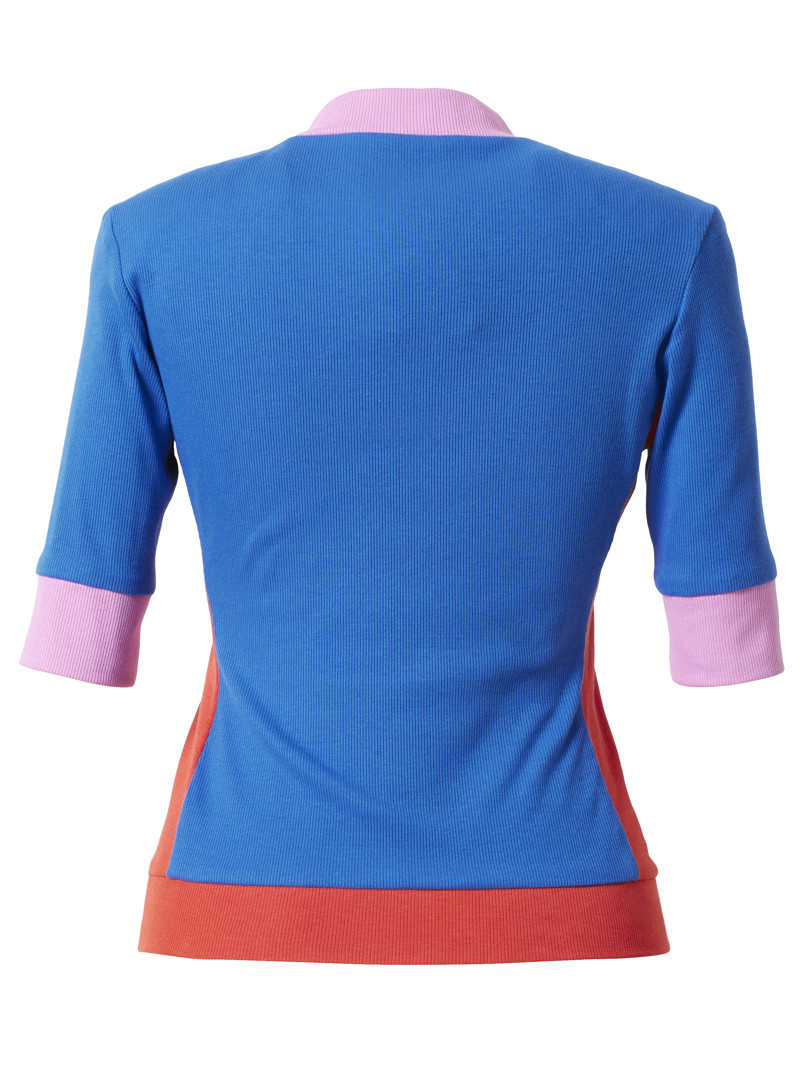 shirt modell: suzette poppy-blue-pink