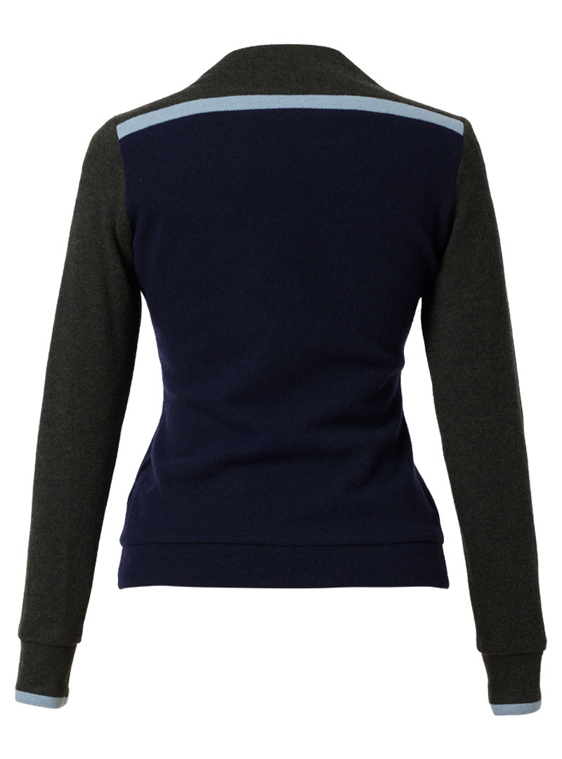 strickpullover modell: fanny navy-moss-duckegg