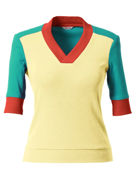 shirt modell: suzette citron-green-poppy