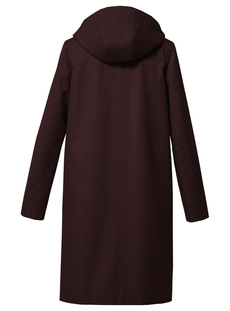 mantel modell: bertha aubergine