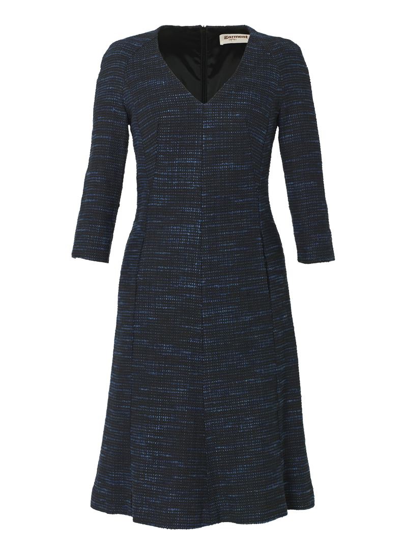 kleid modell: lara schwarz-blau